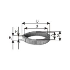 WKŁAD FILTRU POWIETRZA WA25140