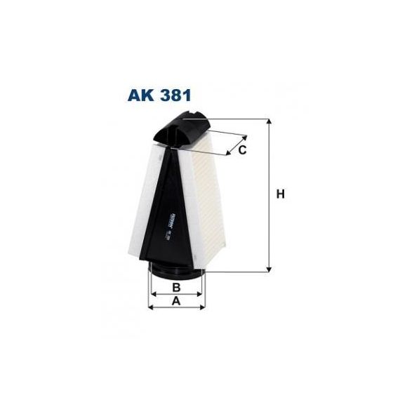 AK381Filtr powietrza Filtron